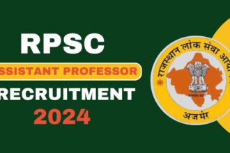 rpsc teacher vacancy 2024 notification