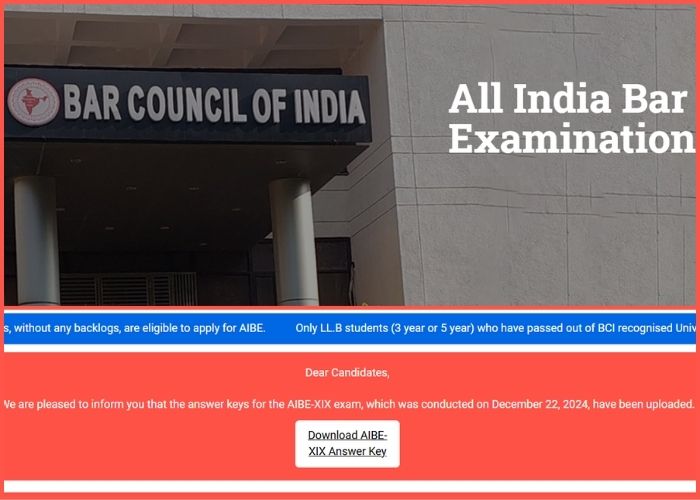 All India Bar Examination Answer Key 2024