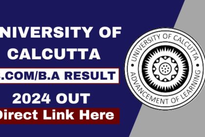 Calcutta University result mark sheet download