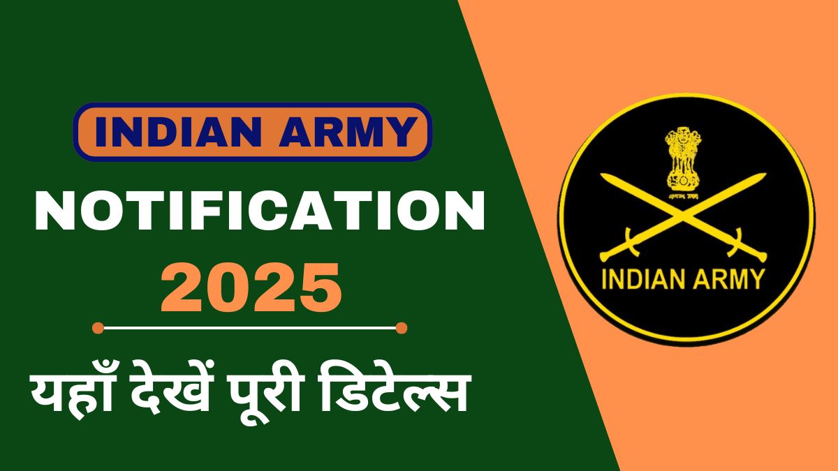 Indian Army Recruitment Notification 2025