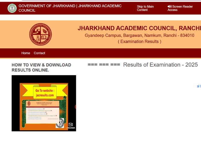 JAC Jharkhand Results 2025 Class 10th