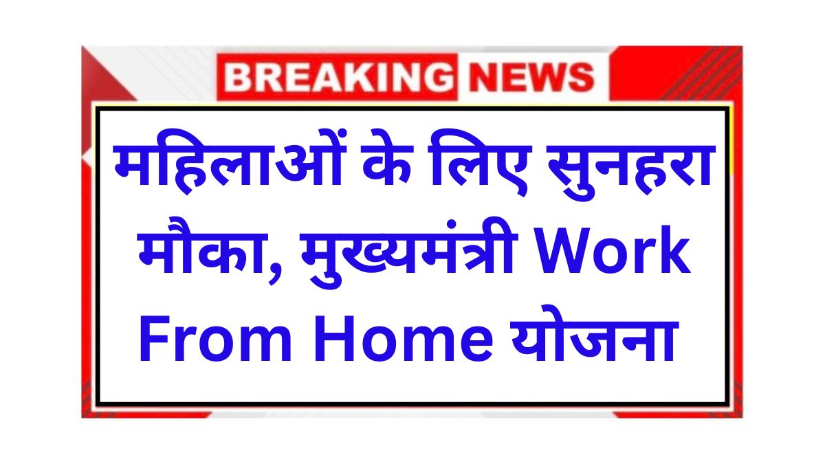Mukhyamantri Work From Home Bharti